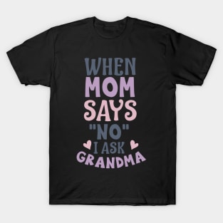 When mom says no I ask grandma T-Shirt
